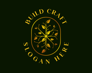 Luxury Leaf Garden logo design