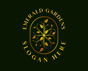 Luxury Leaf Garden logo design