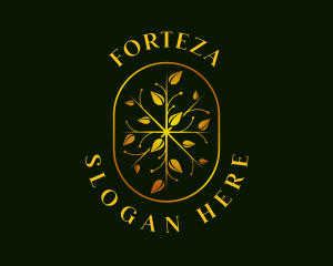 Luxury Leaf Garden logo design