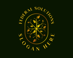 Luxury Leaf Garden logo design