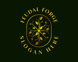 Luxury Leaf Garden logo design