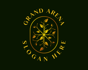 Luxury Leaf Garden logo design