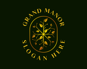 Luxury Leaf Garden logo design