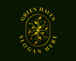 Garden - Luxury Leaf Garden logo design