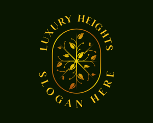 Luxury Leaf Garden logo design