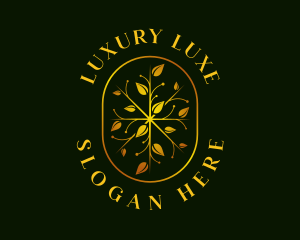 Luxury Leaf Garden logo design