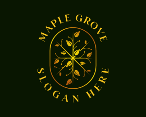 Luxury Leaf Garden logo design