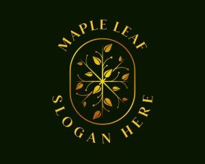 Luxury Leaf Garden logo design