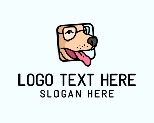 Pet Sitting - Dog Glasses Frame logo design
