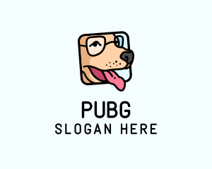 Dog Glasses Frame Logo