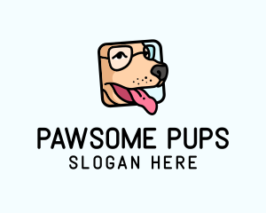 Dog Glasses Frame logo design