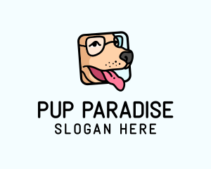 Dog Glasses Frame logo design