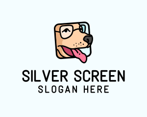 Tongue - Dog Glasses Frame logo design