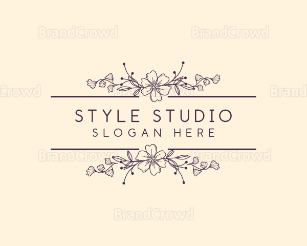 Flower Beauty Salon Logo