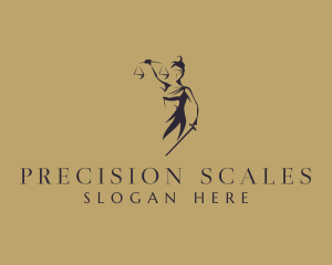 Scales - Lady Justice Scales logo design