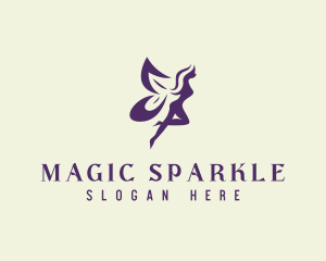 Violet Magical Nymph logo design