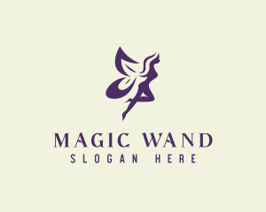 Violet Magical Nymph logo design