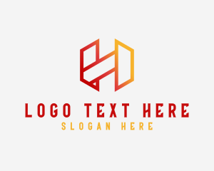 Futuristic - Digital Fintech Letter H logo design