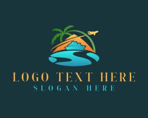 Yacht - Cruise Plane Vacation logo design