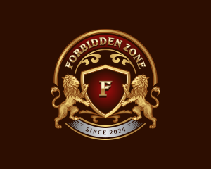 Luxury High End Lion Crest logo design