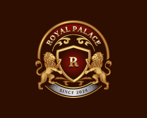 Luxury High End Lion Crest logo design