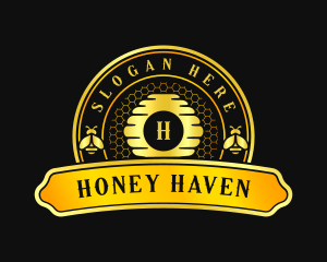 Luxury Beehive Farm logo design