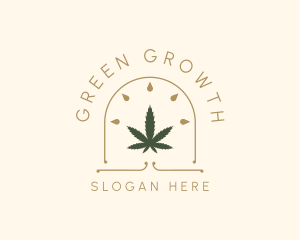 Weed Leaf Extract logo design