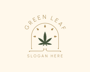 Weed Leaf Extract logo design