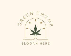 Weed Leaf Extract logo design