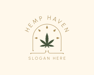 Weed Leaf Extract logo design