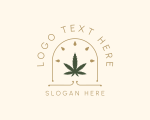 Herbal - Weed Leaf Extract logo design