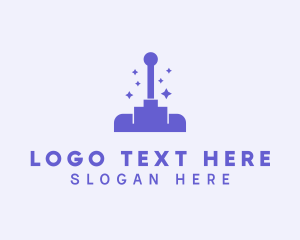 Disinfectant - Violet Vacuum Cleaning logo design