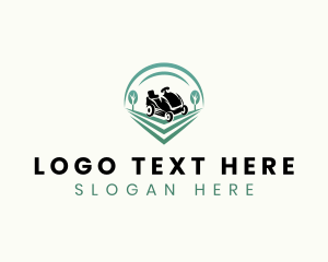 Landscape - Lawn Mower Nature logo design