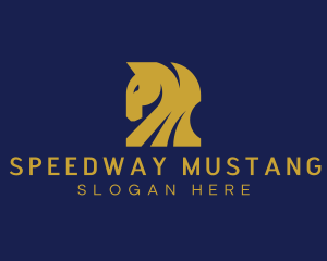 Mustang - Stallion Horse Animal logo design
