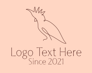 Cockatoo - Minimalist Cockatoo Aviary logo design