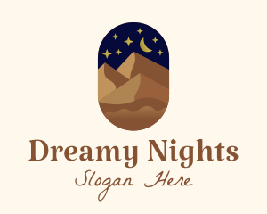 Night Sky Desert logo design