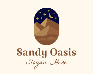 Night Sky Desert logo design