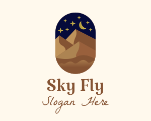 Night Sky Desert logo design