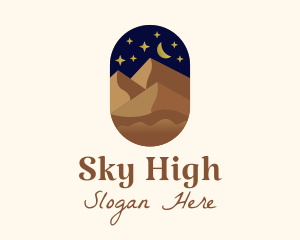 Night Sky Desert logo design