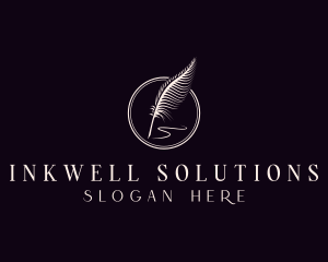 Writing - Writing Feather Author logo design