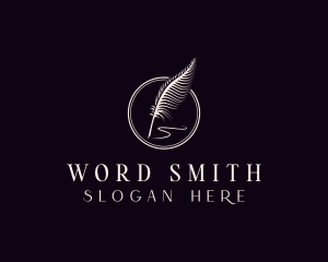 Author - Writing Feather Author logo design