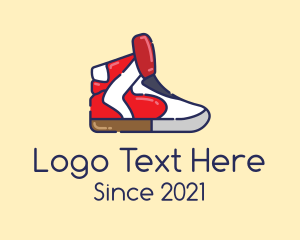 Hi Top - Basketball Shoe Sneaker logo design