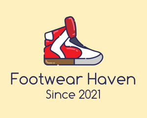 Basketball Shoe Sneaker logo design