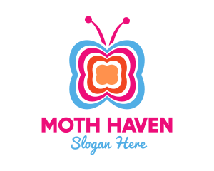 Moth - Colorful Butterfly Insect logo design