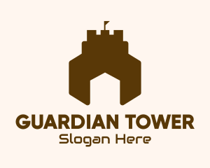 Watchtower - House Castle Fortress logo design