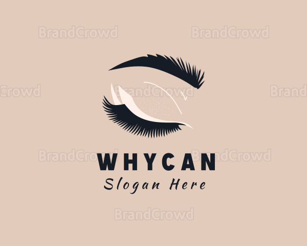 Feminine Beauty Eyelash Logo