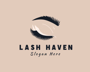 Feminine Beauty Eyelash logo design