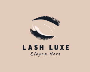 Feminine Beauty Eyelash logo design