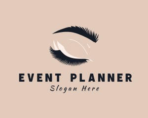 Perm - Feminine Beauty Eyelash logo design