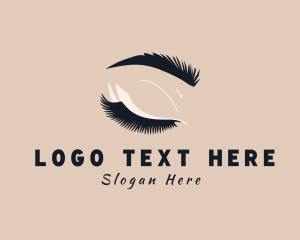 Girl - Feminine Beauty Eyelash logo design